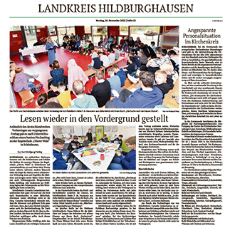 Vorlesetag in Regelschule Schoenbrunn aus: Die Suche nach der blauen Blume